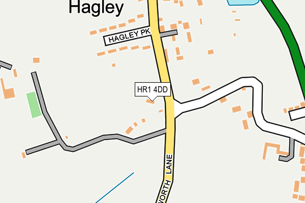 HR1 4DD map - OS OpenMap – Local (Ordnance Survey)