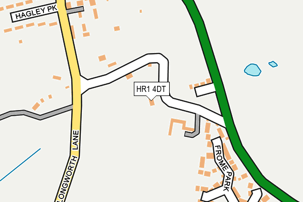HR1 4DT map - OS OpenMap – Local (Ordnance Survey)