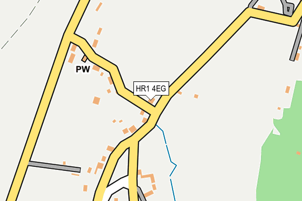 HR1 4EG map - OS OpenMap – Local (Ordnance Survey)