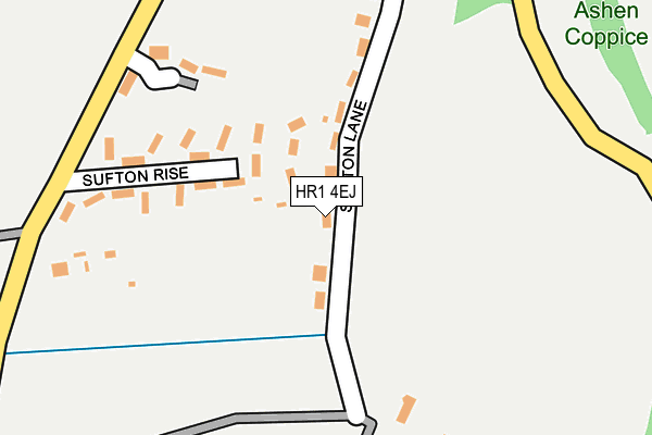 HR1 4EJ map - OS OpenMap – Local (Ordnance Survey)