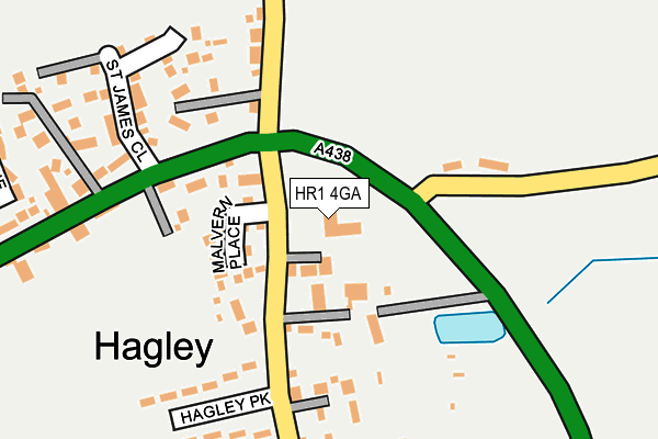 HR1 4GA map - OS OpenMap – Local (Ordnance Survey)
