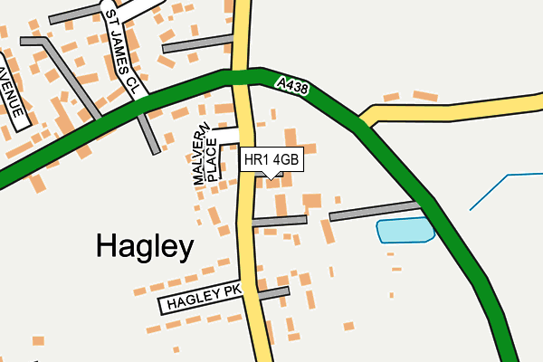 HR1 4GB map - OS OpenMap – Local (Ordnance Survey)