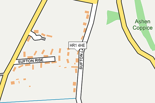 HR1 4HE map - OS OpenMap – Local (Ordnance Survey)