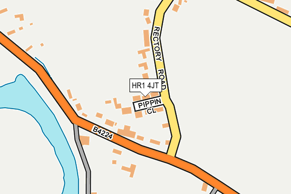 HR1 4JT map - OS OpenMap – Local (Ordnance Survey)