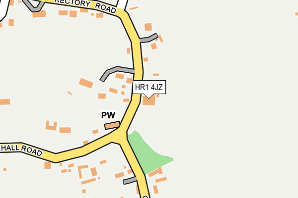 HR1 4JZ map - OS OpenMap – Local (Ordnance Survey)