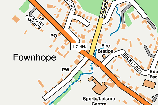 HR1 4NJ map - OS OpenMap – Local (Ordnance Survey)