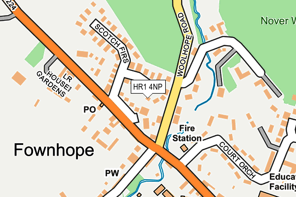 HR1 4NP map - OS OpenMap – Local (Ordnance Survey)
