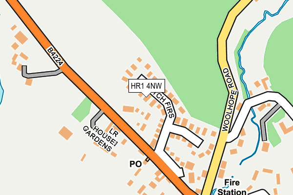 HR1 4NW map - OS OpenMap – Local (Ordnance Survey)