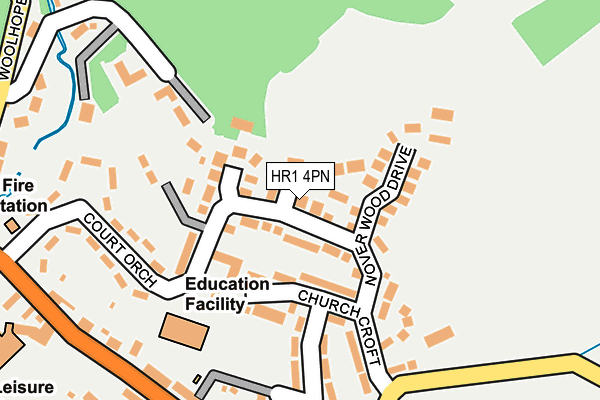 HR1 4PN map - OS OpenMap – Local (Ordnance Survey)