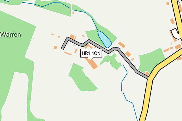HR1 4QN map - OS OpenMap – Local (Ordnance Survey)