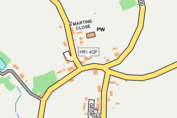 HR1 4QP map - OS OpenMap – Local (Ordnance Survey)