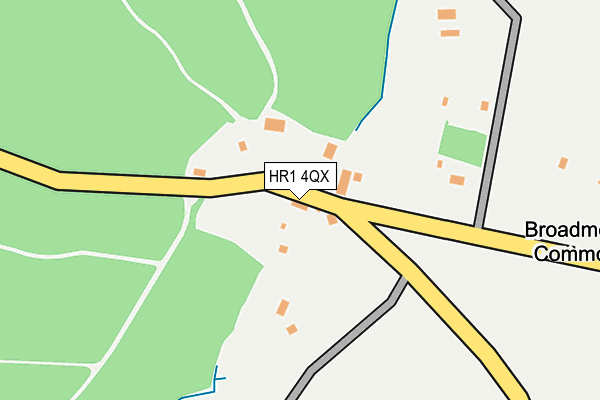 HR1 4QX map - OS OpenMap – Local (Ordnance Survey)