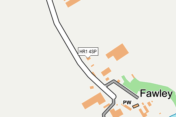 HR1 4SP map - OS OpenMap – Local (Ordnance Survey)