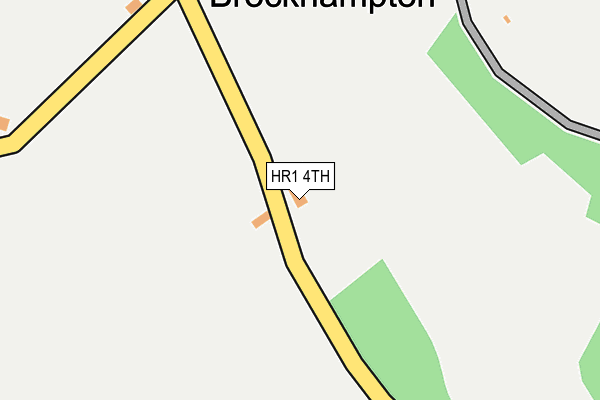 HR1 4TH map - OS OpenMap – Local (Ordnance Survey)