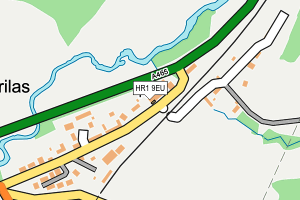 HR1 9EU map - OS OpenMap – Local (Ordnance Survey)