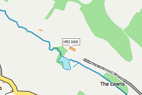 HR2 0AW map - OS OpenMap – Local (Ordnance Survey)