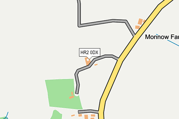 HR2 0DX map - OS OpenMap – Local (Ordnance Survey)