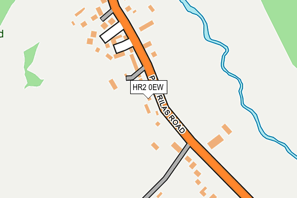 HR2 0EW map - OS OpenMap – Local (Ordnance Survey)