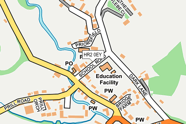 HR2 0EY map - OS OpenMap – Local (Ordnance Survey)