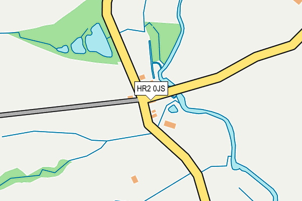 HR2 0JS map - OS OpenMap – Local (Ordnance Survey)