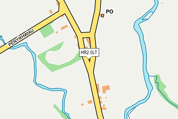 HR2 0LT map - OS OpenMap – Local (Ordnance Survey)