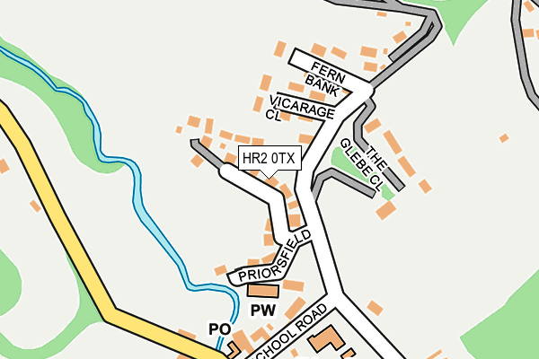 HR2 0TX map - OS OpenMap – Local (Ordnance Survey)