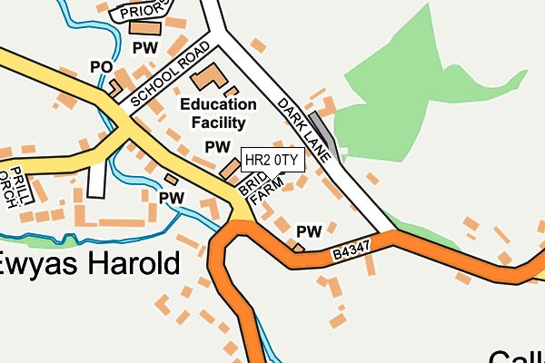 HR2 0TY map - OS OpenMap – Local (Ordnance Survey)