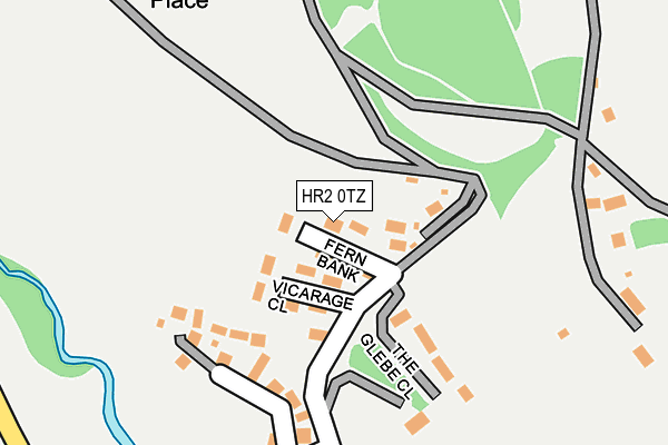 HR2 0TZ map - OS OpenMap – Local (Ordnance Survey)