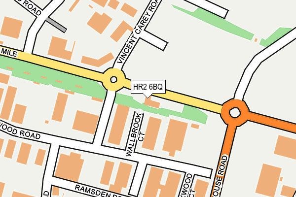 HR2 6BQ map - OS OpenMap – Local (Ordnance Survey)