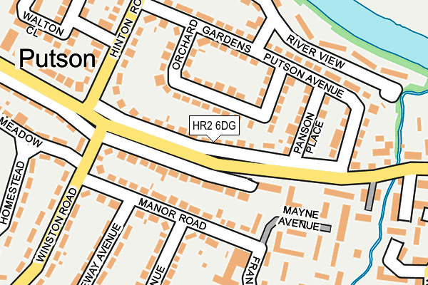 HR2 6DG map - OS OpenMap – Local (Ordnance Survey)