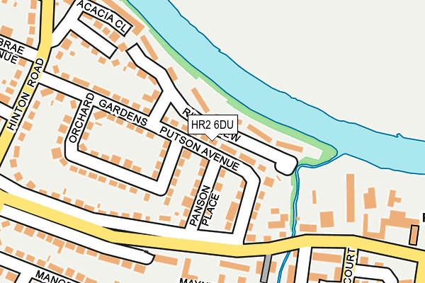 HR2 6DU map - OS OpenMap – Local (Ordnance Survey)
