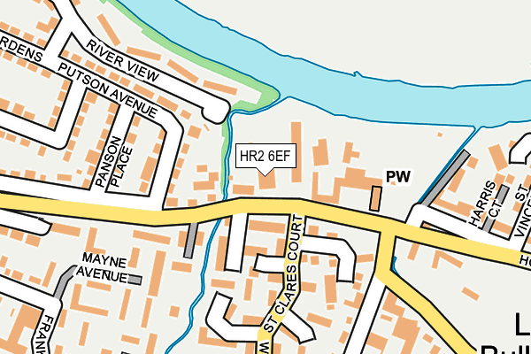 HR2 6EF map - OS OpenMap – Local (Ordnance Survey)
