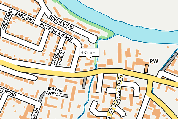 HR2 6ET map - OS OpenMap – Local (Ordnance Survey)
