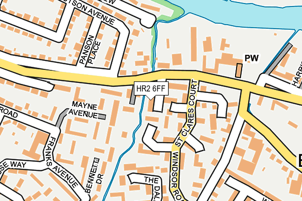 HR2 6FF map - OS OpenMap – Local (Ordnance Survey)