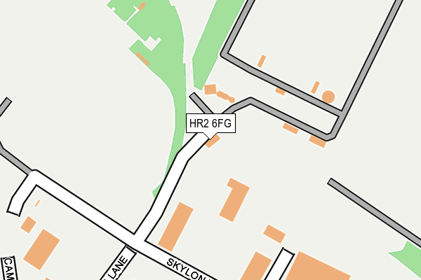 HR2 6FG map - OS OpenMap – Local (Ordnance Survey)