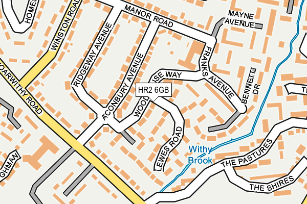 HR2 6GB map - OS OpenMap – Local (Ordnance Survey)