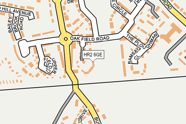 HR2 6GE map - OS OpenMap – Local (Ordnance Survey)