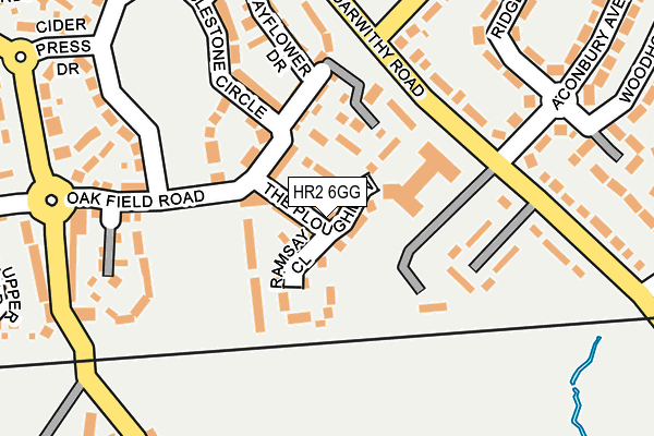 HR2 6GG map - OS OpenMap – Local (Ordnance Survey)