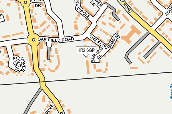 HR2 6GP map - OS OpenMap – Local (Ordnance Survey)