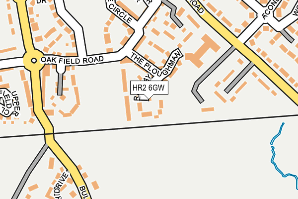HR2 6GW map - OS OpenMap – Local (Ordnance Survey)