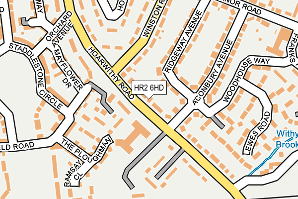 HR2 6HD map - OS OpenMap – Local (Ordnance Survey)