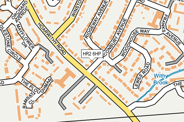 HR2 6HP map - OS OpenMap – Local (Ordnance Survey)