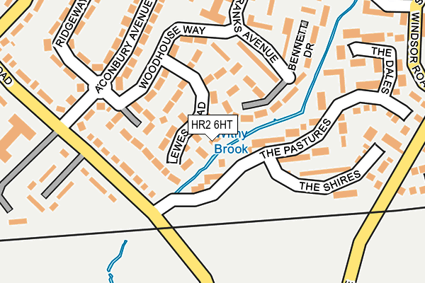 HR2 6HT map - OS OpenMap – Local (Ordnance Survey)