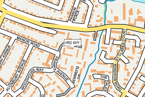 HR2 6HY map - OS OpenMap – Local (Ordnance Survey)