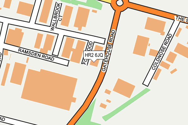 HR2 6JQ map - OS OpenMap – Local (Ordnance Survey)