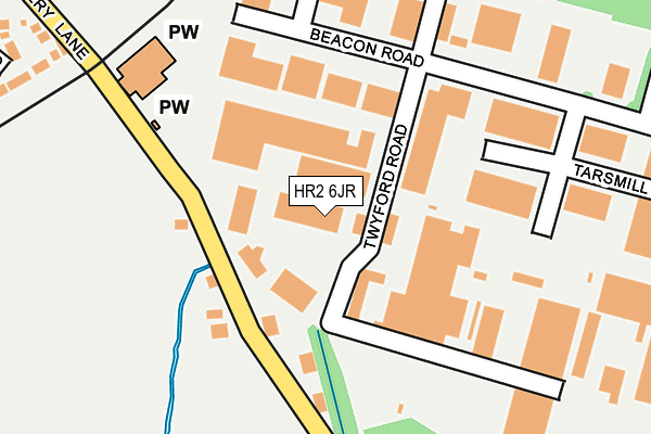 HR2 6JR map - OS OpenMap – Local (Ordnance Survey)