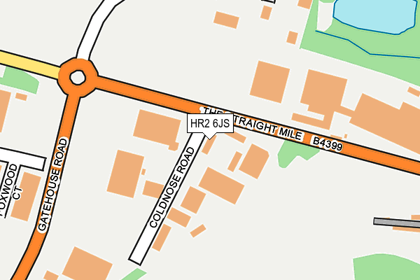 HR2 6JS map - OS OpenMap – Local (Ordnance Survey)
