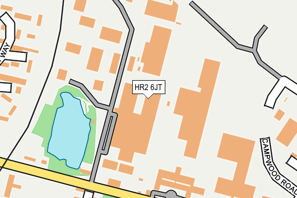 HR2 6JT map - OS OpenMap – Local (Ordnance Survey)