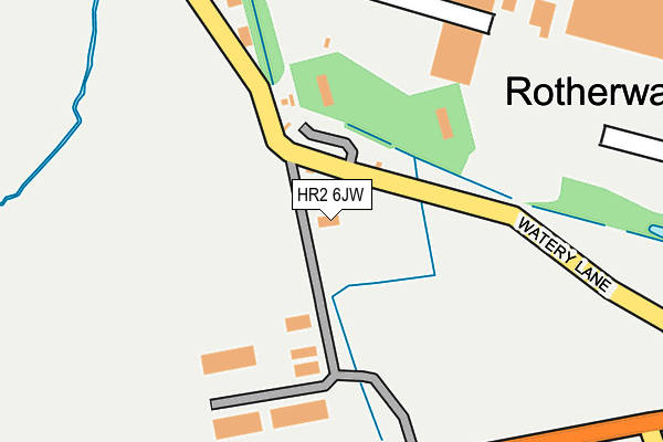 HR2 6JW map - OS OpenMap – Local (Ordnance Survey)