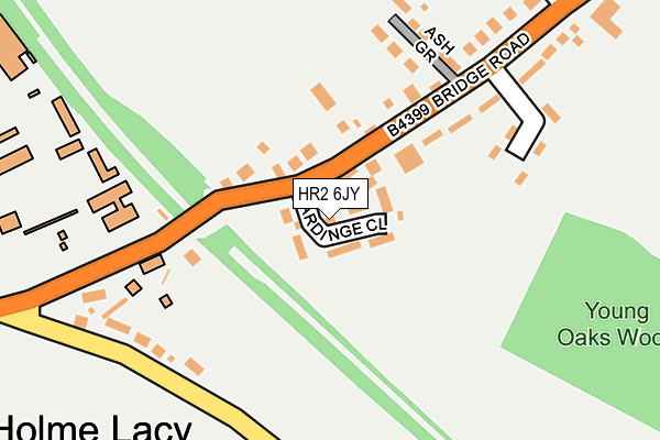 HR2 6JY map - OS OpenMap – Local (Ordnance Survey)